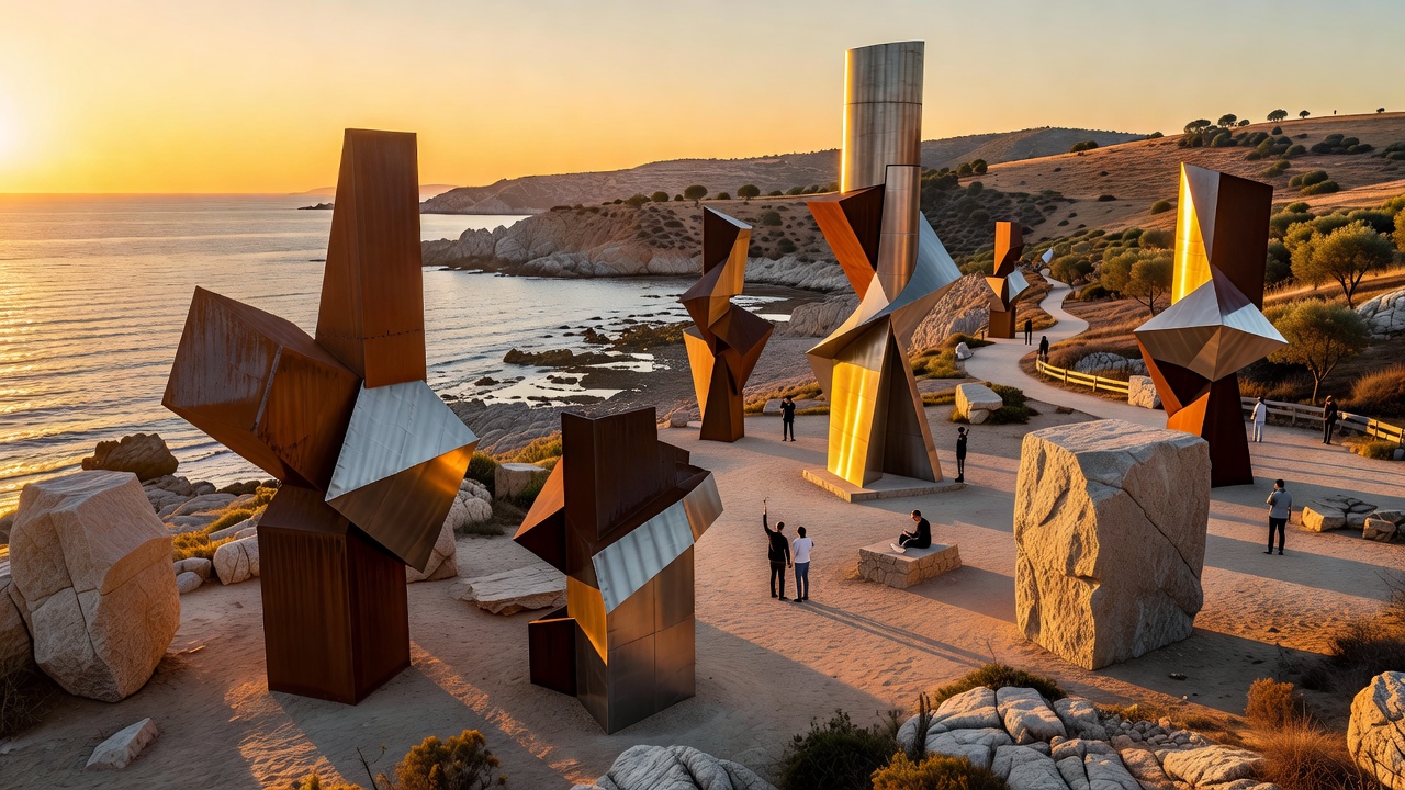 Parque Escultórico de la Costa, Valencia. Obras de Cristina Iglesias y Olafur Eliasson